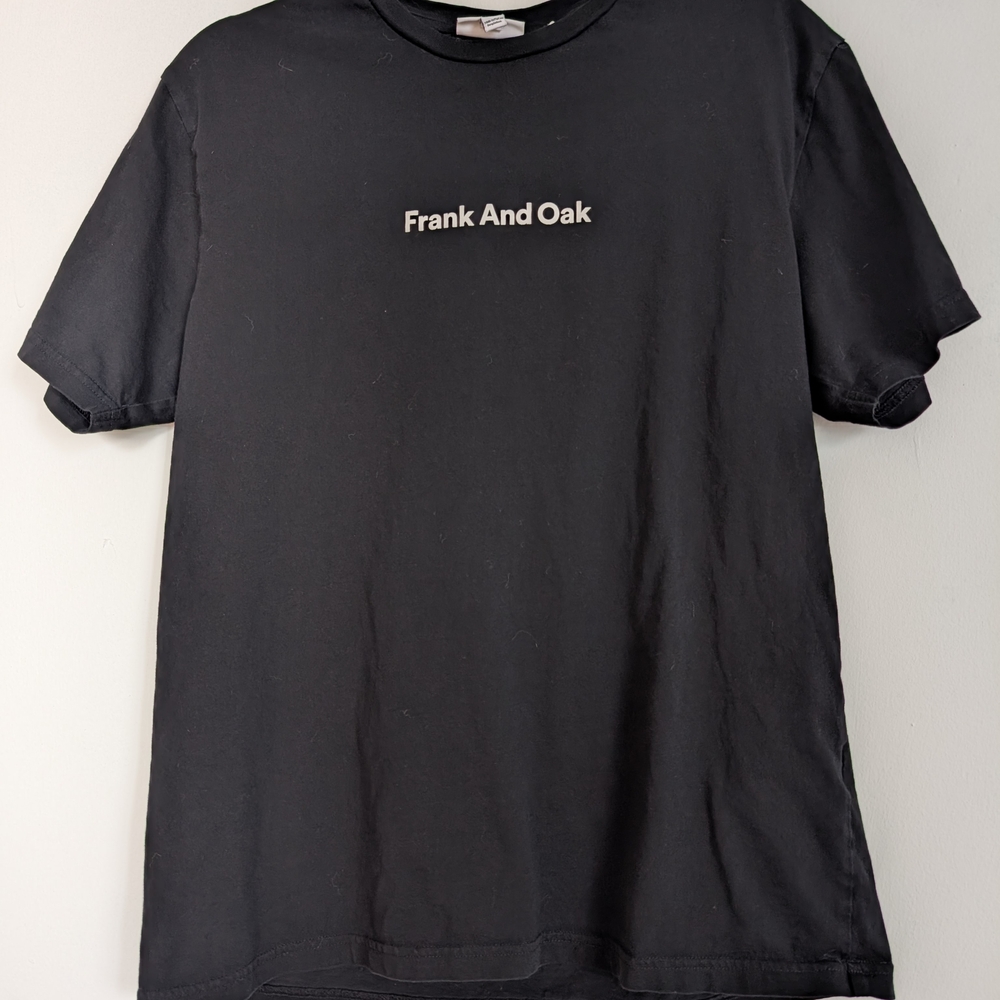 Men's Black Fank And Oak Crewneck T-Shirt
